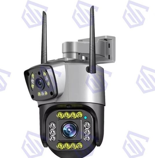 دوربین مدار بسته اسپید دام ۶ مگاپیکسل دو لنز v-380 سیمکارتی مدل SC02-4G