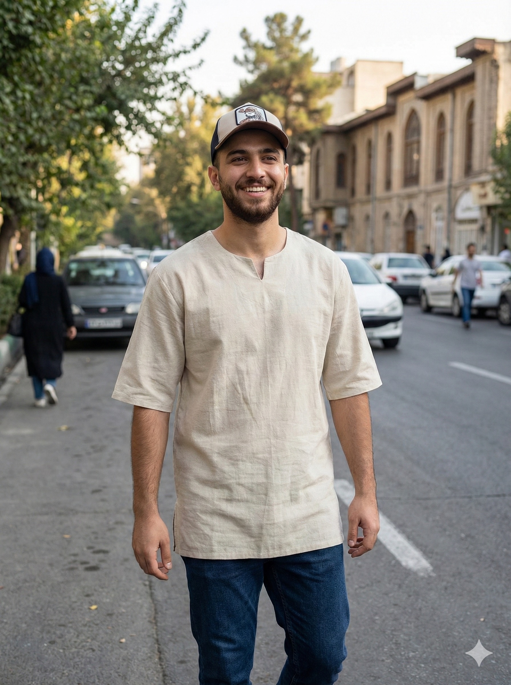 پیراهن یقه7 استخوانی سایز 5